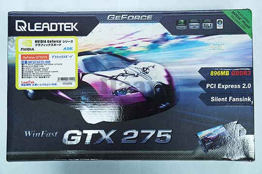 丽台Winfast GTX 275 896MB显示卡（nVIDIA GTX 275芯片）